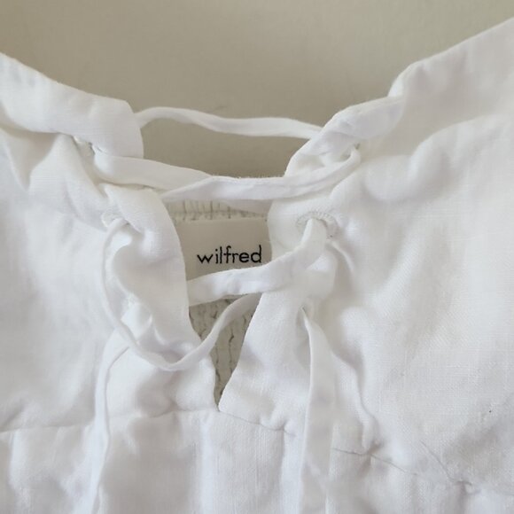 Aritzia White Puff Sleeve Dress - Picture 5 of 8